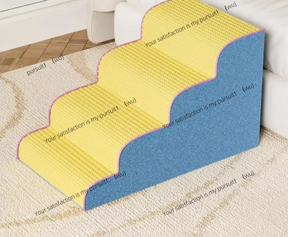 For 3/4 Step Dog Cat Ramp Ladder Non Slip Memory Foam Sponge Pet Stair Removable Washable Dog Sofa Steps Pet Supplies