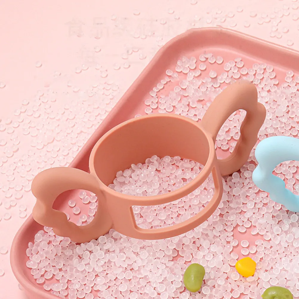 

4Pcs Baby Bottle Handles Silicone Grip Ergonomic Design Multiple Colors Safe Durable Easy Clean Toddler Feeding Handle