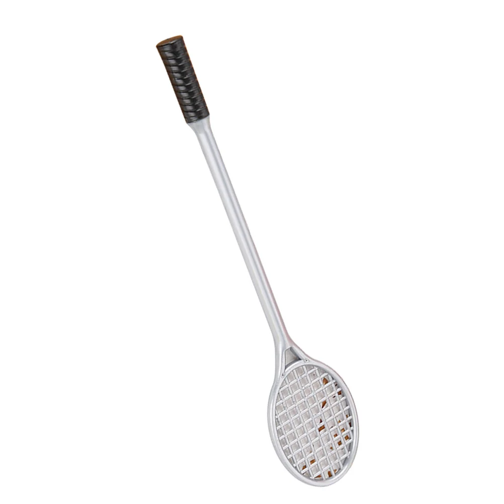 

Шариковые ручки с тонким наконечником 0,5 мм, дизайн ракетки для бадминтона, милая гелевая ручка для письма, рисования, офиса, школы, детей, канцелярские принадлежности, подарок, серебро