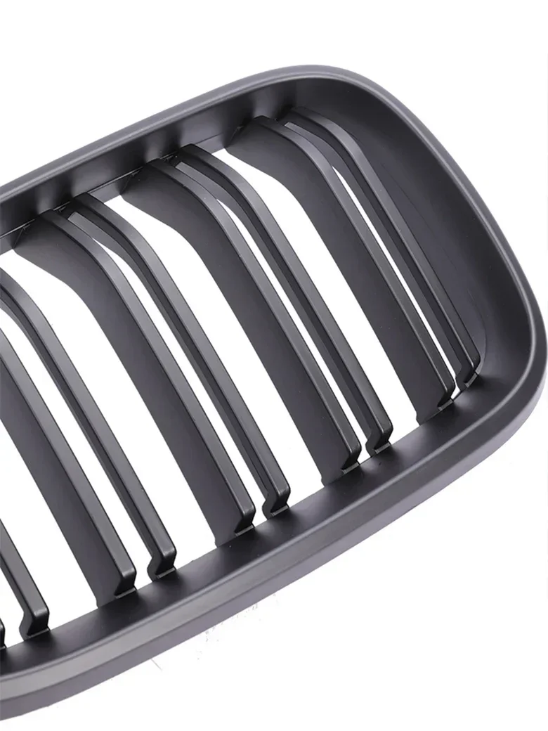 المصد الأمامي السفلي لشوايات الكلى من ألياف الكربون M Tech لون كروم مصبغة لسيارات BMW 2 Series F22 F23 2014 2015 2016 2017 2018 #5