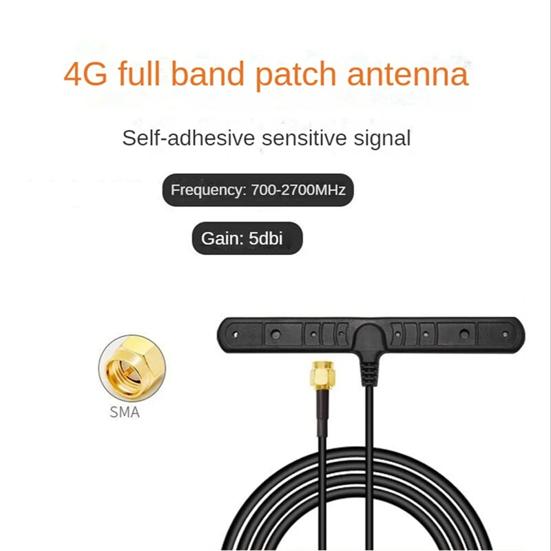 3X 4G Full-Band Patch Antenna 5Dbi Mobile Phone Car Omni Signal Booster WCDMA DTU GSM GPRS Network Amplifier SMA Male