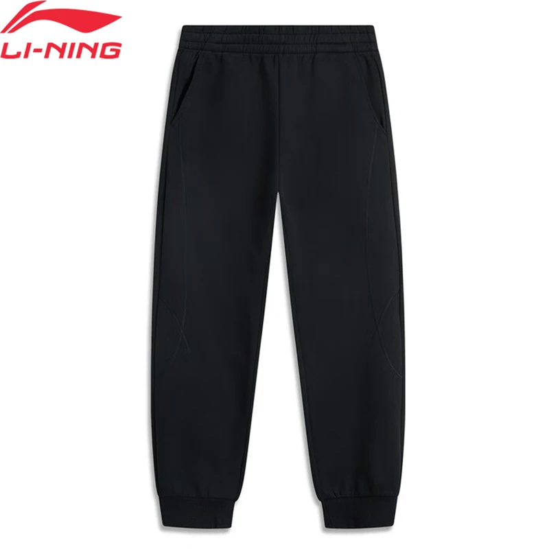 Li-Ning Women Sports Style Pants Regular Fit 64%Cotton 36%Polyester Adjustable Waist LINING Sweatpants Leisure Trousers AKLU626