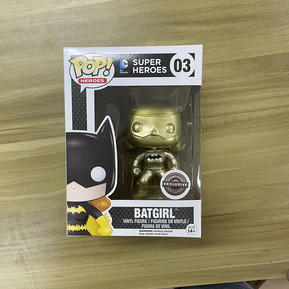 FUNKO POP Vinyl Figurine Super Heros Batman DC Comics Batgirl Gifts Toy Model Anime Figures Collect Ornaments