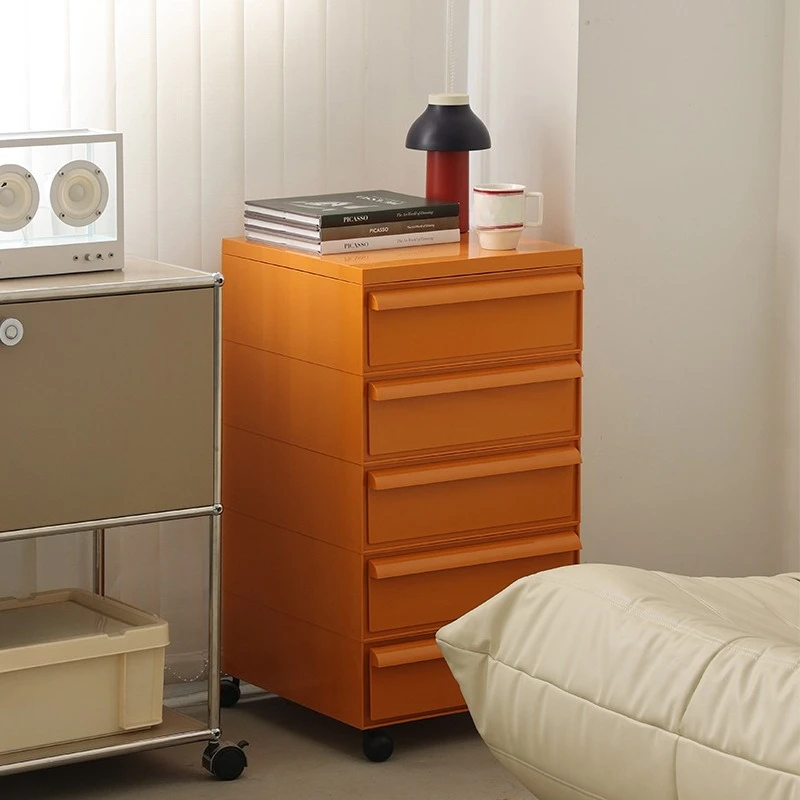 Nordic cream wind bedside table modern simple locker ins Internet celebrity living room removable