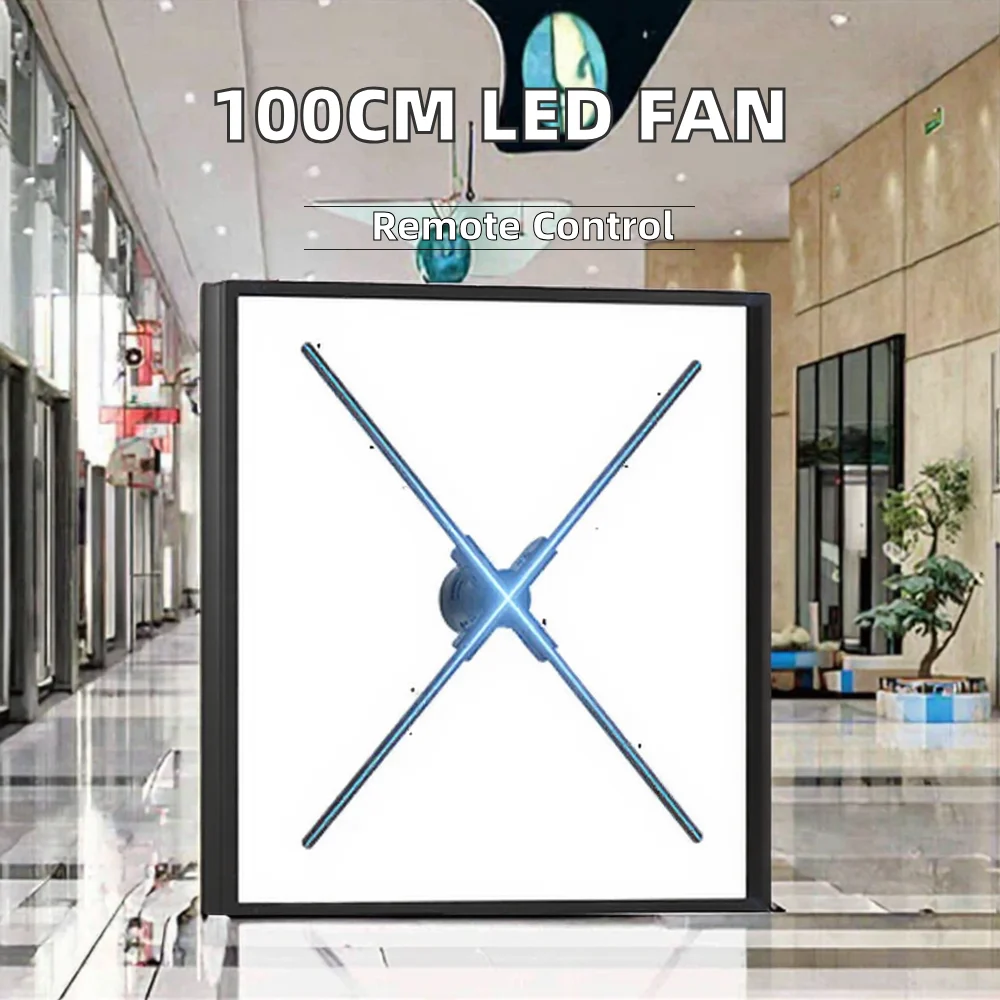 

Industrial-Grade 100cm Holographic LED Fan With Anti-Overheat Protection 24/7 Indoor Medical Treatment Mall Display OEM Supplier
