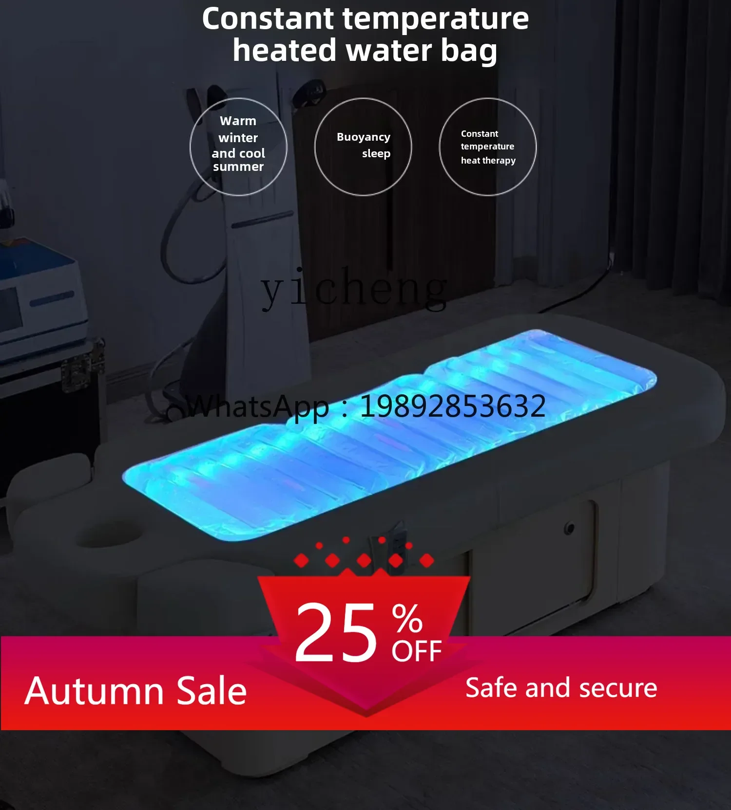 

Electric lifting beauty massage bed spa bed beauty salon special constant temperature water bed