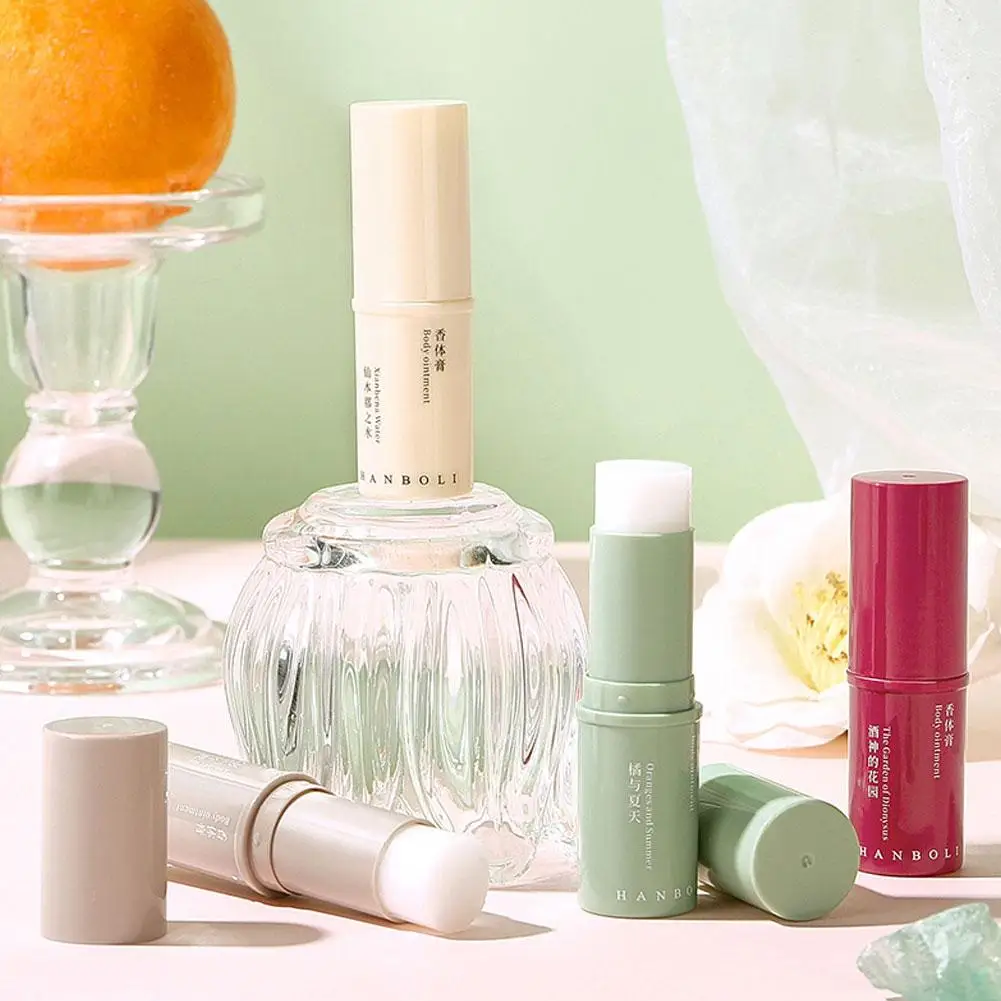 Profumo solido Balsamo solido portatile Fragranze a lunga durata Profumi solidi femminili freschi ed eleganti Profumo per il corpo da donna