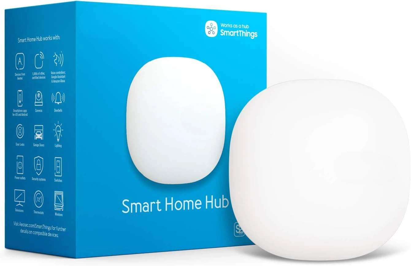 Smart Home Hub, Works as a SmartThings Hub, Z-Wave, Zigbee, Matter Gateway, Compatible with Alexa, Google Assistant, WiFi