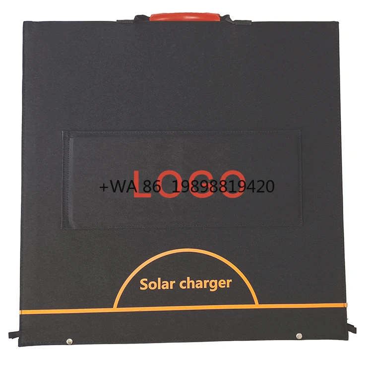 

Factory Direct Supply 2 Fold 100 Watt 12V Handybrite Portable Solar Panel for Hiking Camping Picnics