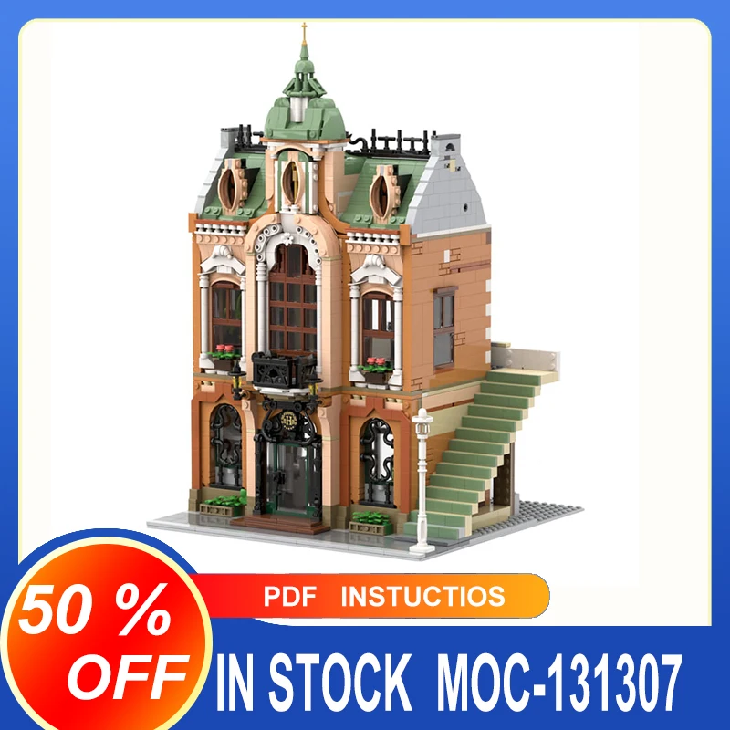 3066Pcs New MOC-131307 Grand Boutique Hotel Compatible 10296 Blocks Bricks Educational Puzzle Toys Birthday Gifts