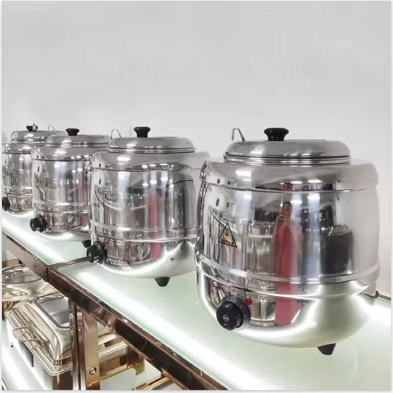 Aluminum electric cooker 13L soup pot, thermal insulation container