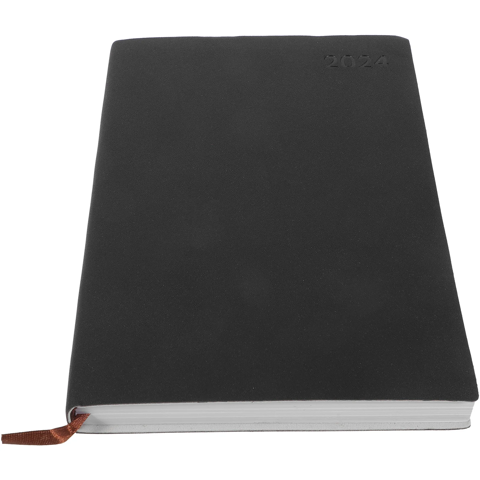 

Spiral Notebook 2024 Agenda Notebooks Portable Planner Notepad Office Accessory Black Paper Weekly and Monthly for Work