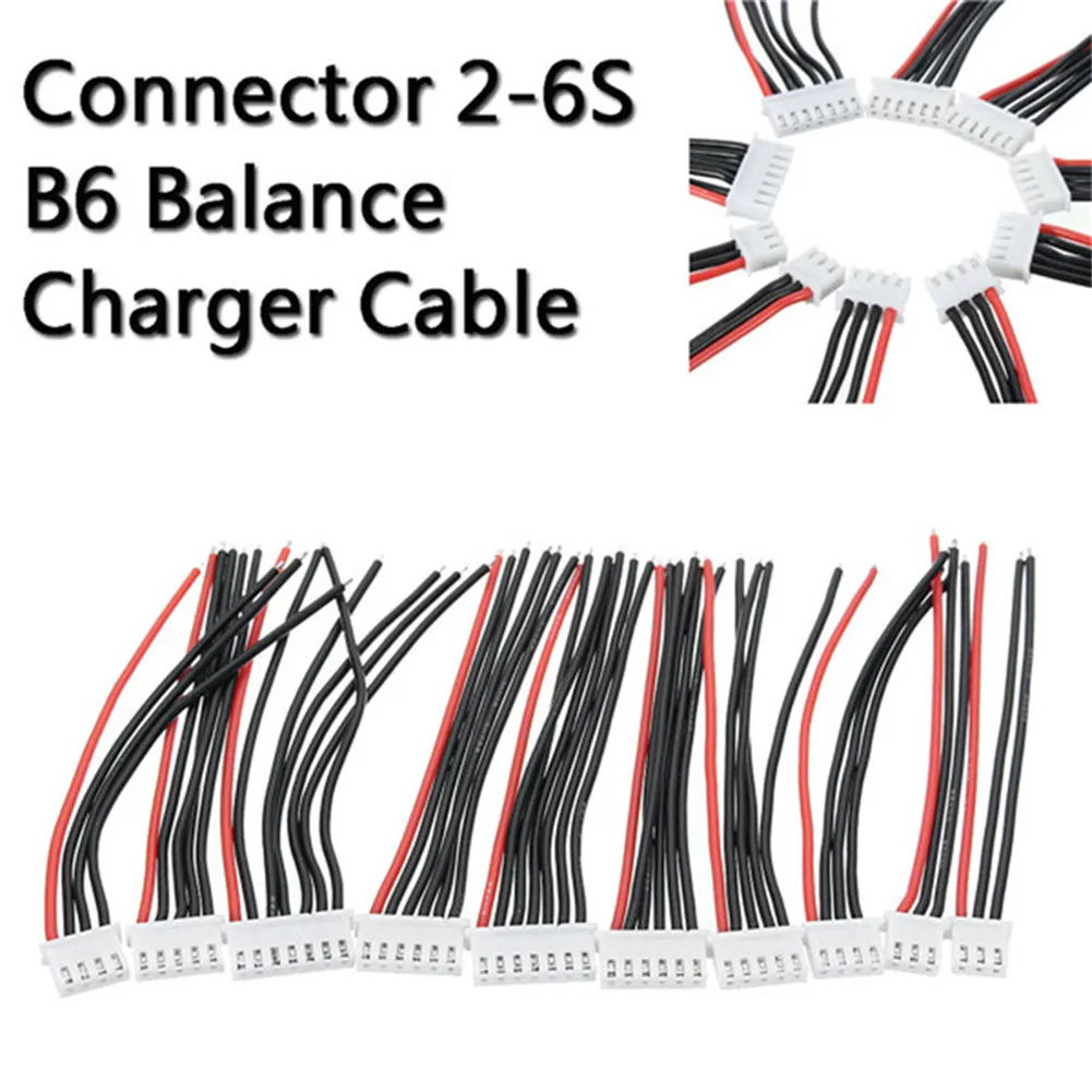 5 uds JST XH 2s 3s 4s 5s 6s cargador de equilibrio de batería/Cable conector