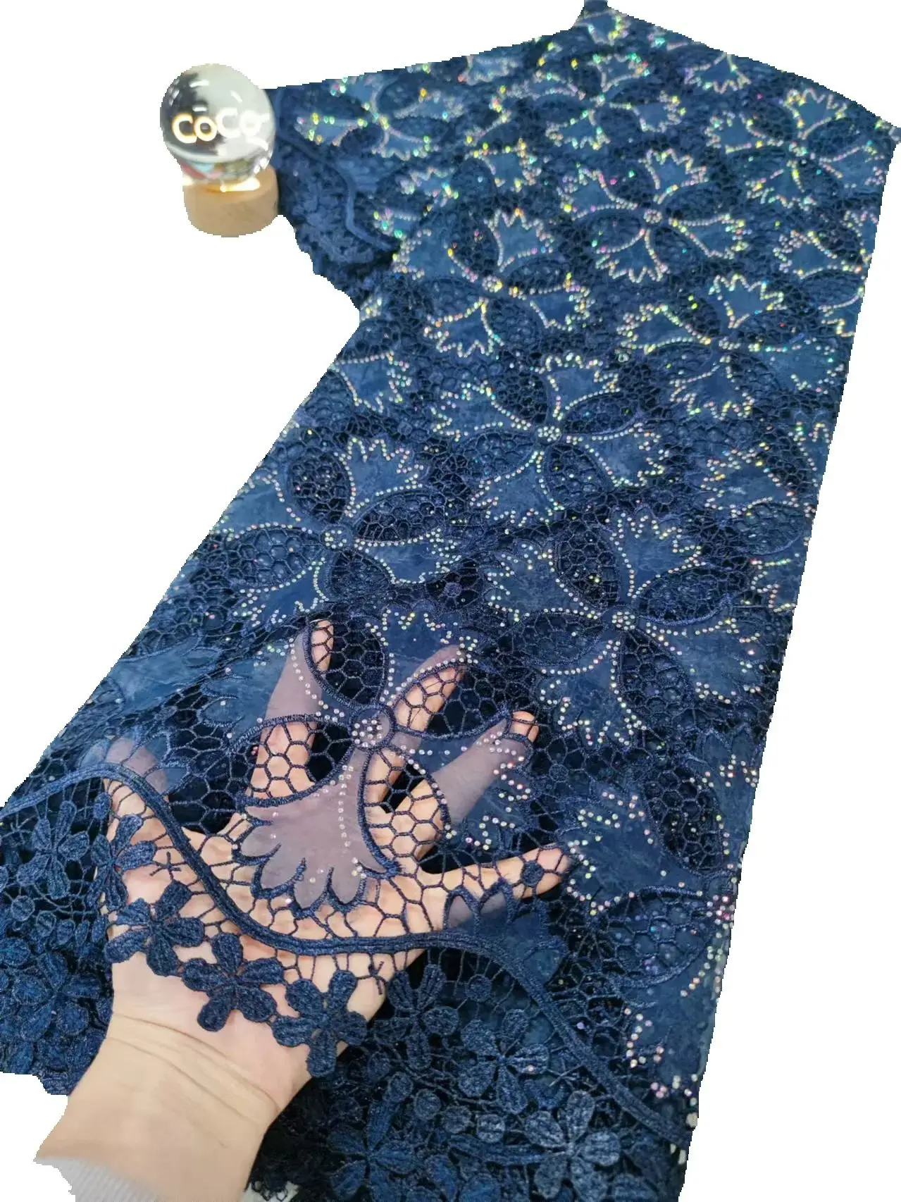 

Высококачественная африканская кружевная ткань, хлопок, ткань, от метров, шитье, вышивка, стразы, ткань, свадебные платья, тюль, 5 ярдов