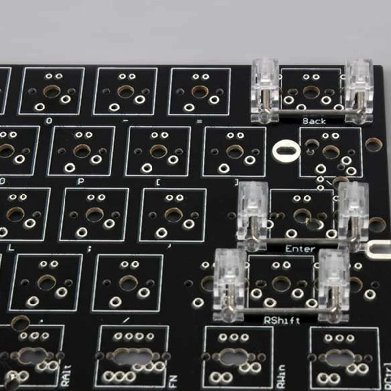 Mechanical Keyboard Cherry Mx Switch Pcb Mounted Cherry Stabilizer Clear Transparent Case 6.25U Modifier Key Stabiliser