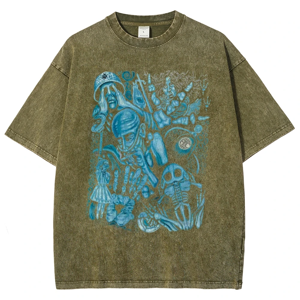 تيشيرتات صيفية بأكمام قصيرة للرجال والنساء من نمط على الوجهين The Legend of The Sword Style - Warriors ذات العلامات التجارية #6