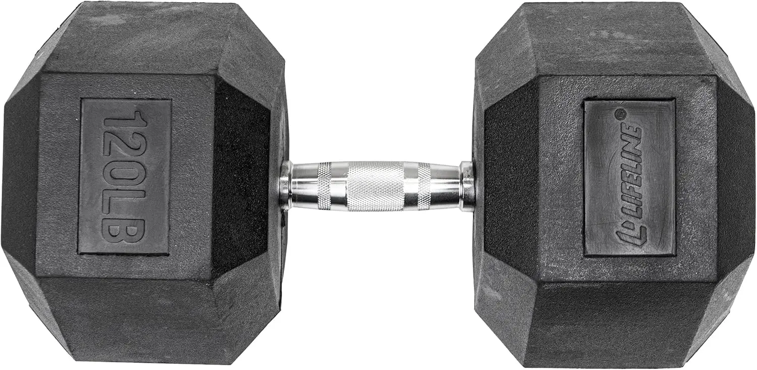 

Шестигранные гантели Lifeline Fitness, шестигранные гантели с резиновой оберткой, качество премиум-класса, эргономичная ручка с накаткой, гантели для упражнений