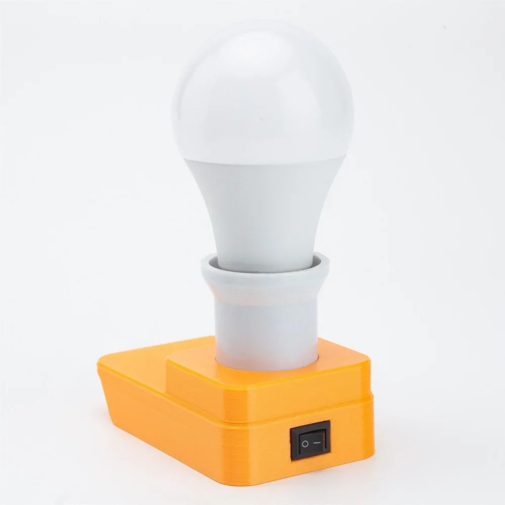 LED Work Light Work for Black & Decker 20V Lithium Battery Indoor E27 Bulb Lamp Indoor And Outdoor Work Light(NO Battery )