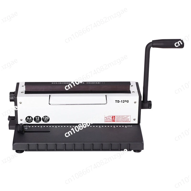 TD-1200 Wire Binding Machine Two-thread Binding Machine Calendar Punching Machine Binder High Quality