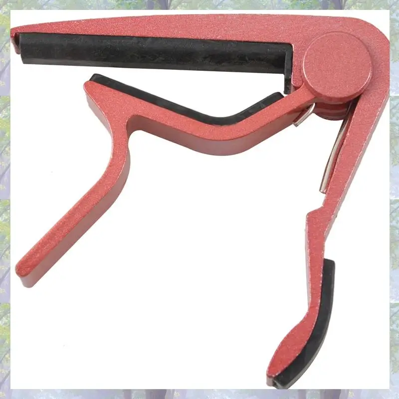 3 قطع من ملحقات الجيتار: قطعة واحدة من كابو تشغيل المفتاح باللون الوردي و2 قطعة من أشرطة الجيتار ذيل الأظافر الذهبية