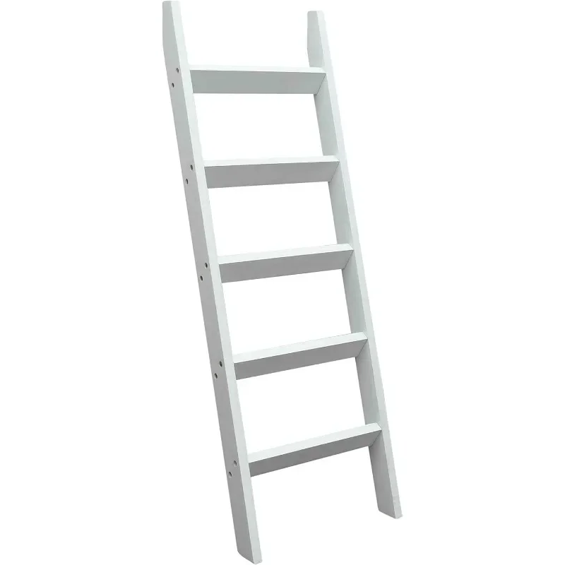 

Blanket Ladder 5 ft Wood Rustic Ladder Shelf Ladder Shelf for Quilt Rustic Farmhouse Decor Vintange Wooden