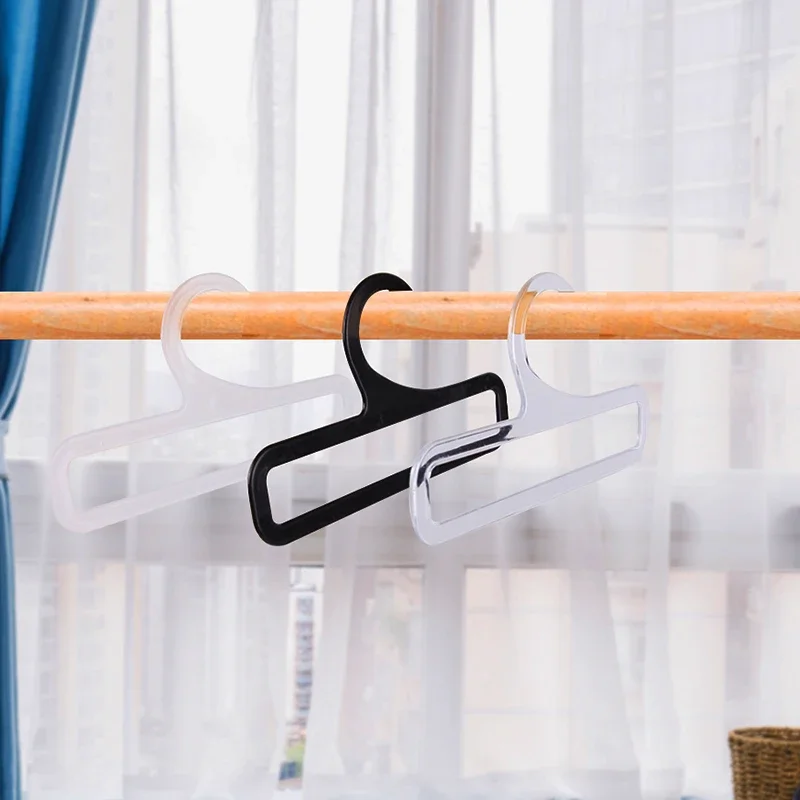 1/5PCS Rectangular Scarf Rack 14cm Mini Hanger Travel Out Convenient Drying Rack Plastic Thicken Non-slip Panties Sock Hanger