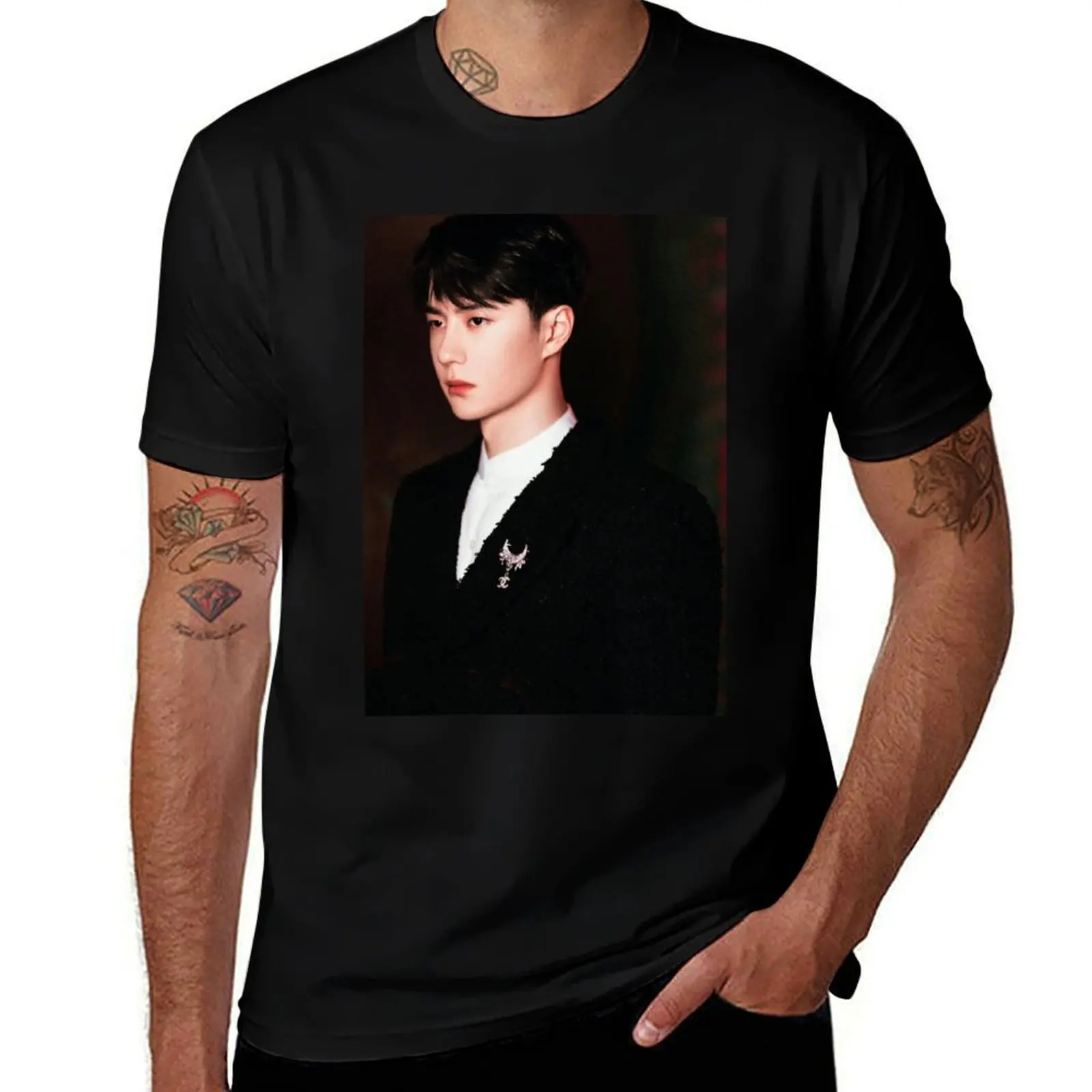 Wang Yibo T-Shirt rapper graphic tees graphic t shirt vintage man clothes black t shirts for men