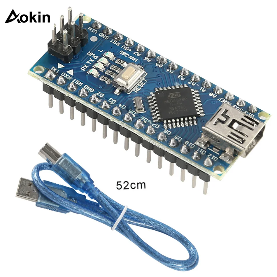 Mini USB CH340 Nano 3.0 ATmega328P Controller Board Compatible for Arduino Nano CH340C USB Driver Nano V3.0 ATmega328