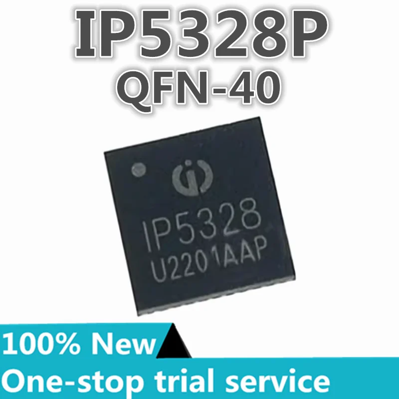 2-50pcs %New stock IP5328 IP5328P patch QFN-40 Bidirectional 3.0 fast charge mobile power chip IC