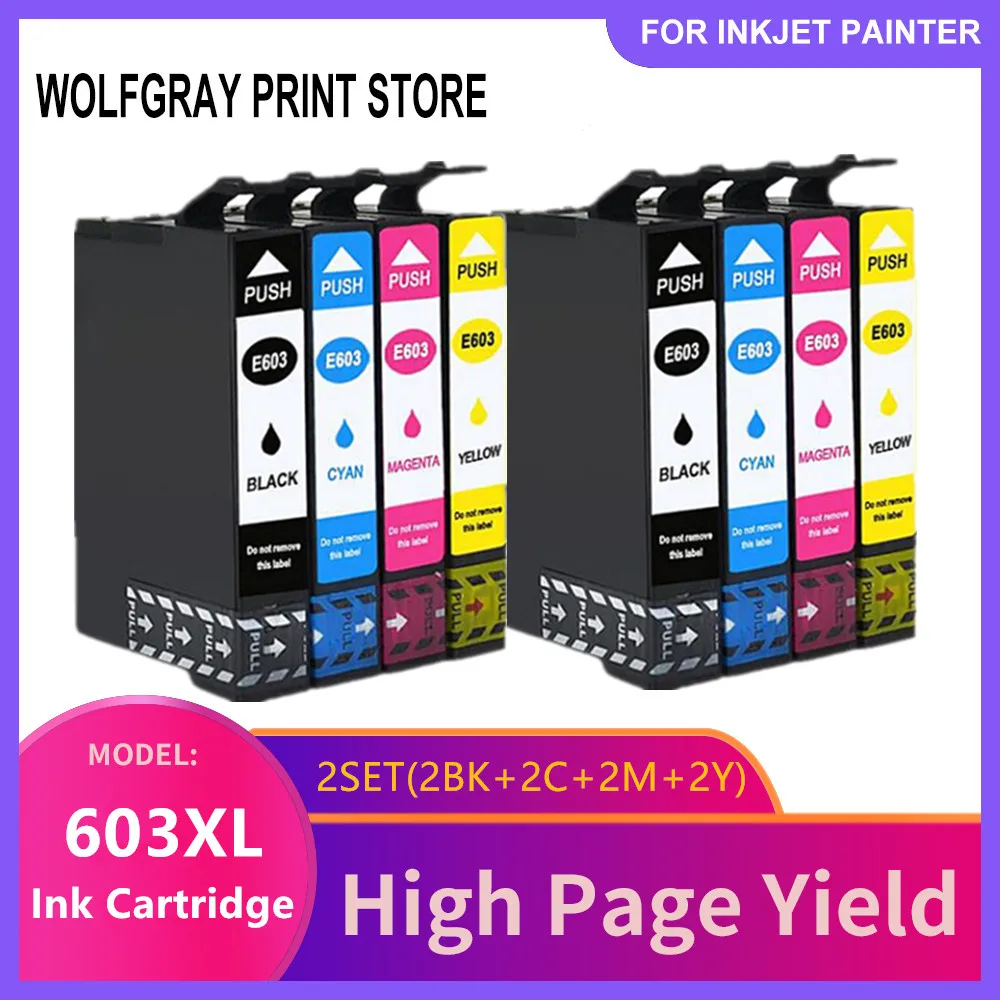 Compatible ink cartridge For 603XL T603 T603XL E603XL 603 XL for Epson XP-2100 XP-2105 XP-3100 XP-3105 XP-4100 XP-4105 WF-2810