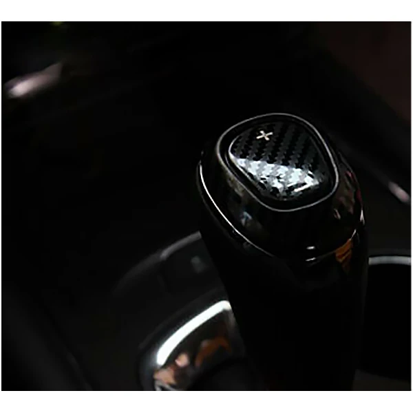 Car Carbon Fiber Style Gear Shift Knob Head Trim Decor Cover Fit For Chevrolet Malibu 2016 2017 2018 2019 2020