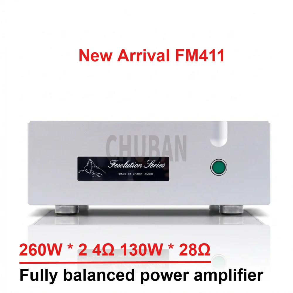 

CHUBAN FM411 New Fully Balanced Class AB Power Amplifier, Pure Power Amplifier, High-Fidelity 260W High-Power Audio
