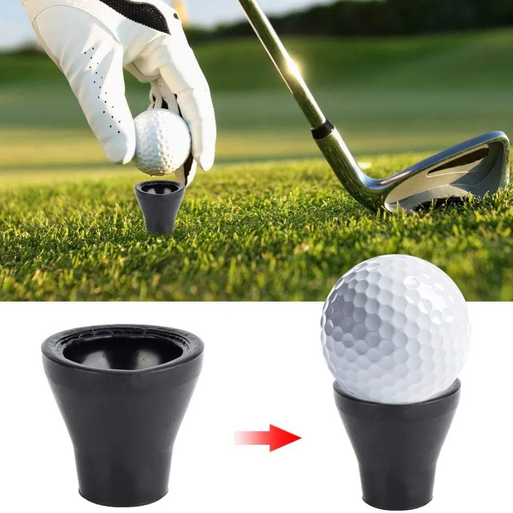 Handy Rubber Golf Ball Claw Black Portable Ball Pick Up Cup Golf Ball Retriever Golf Training Aid