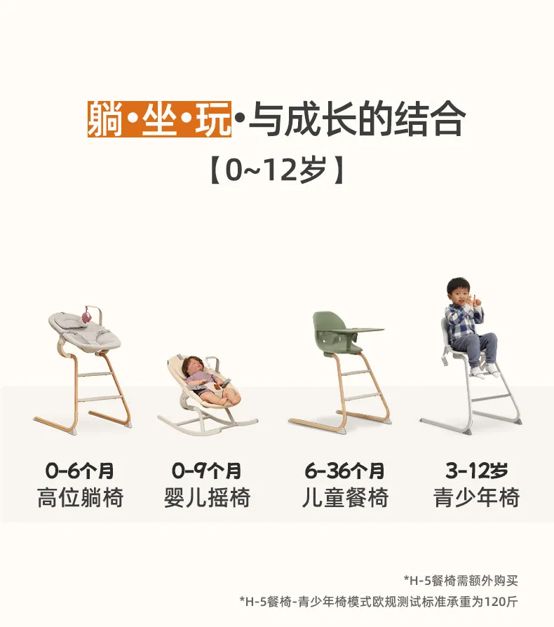 Babyfond Baby Coaxing Artifact Chair Multi-functional Cradle Soothing Chair with Baby Coaxing Baby Recliner Rocking Chair