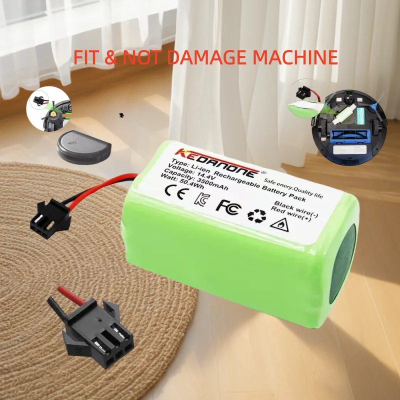 

14.4V 4000mAh Battery For eufy RoboVac 15C 25C 15T 30 30C 35C MAX G15 G10 G20 G30 Hybrid Edge Robot Vacuum Cleaner Accessories