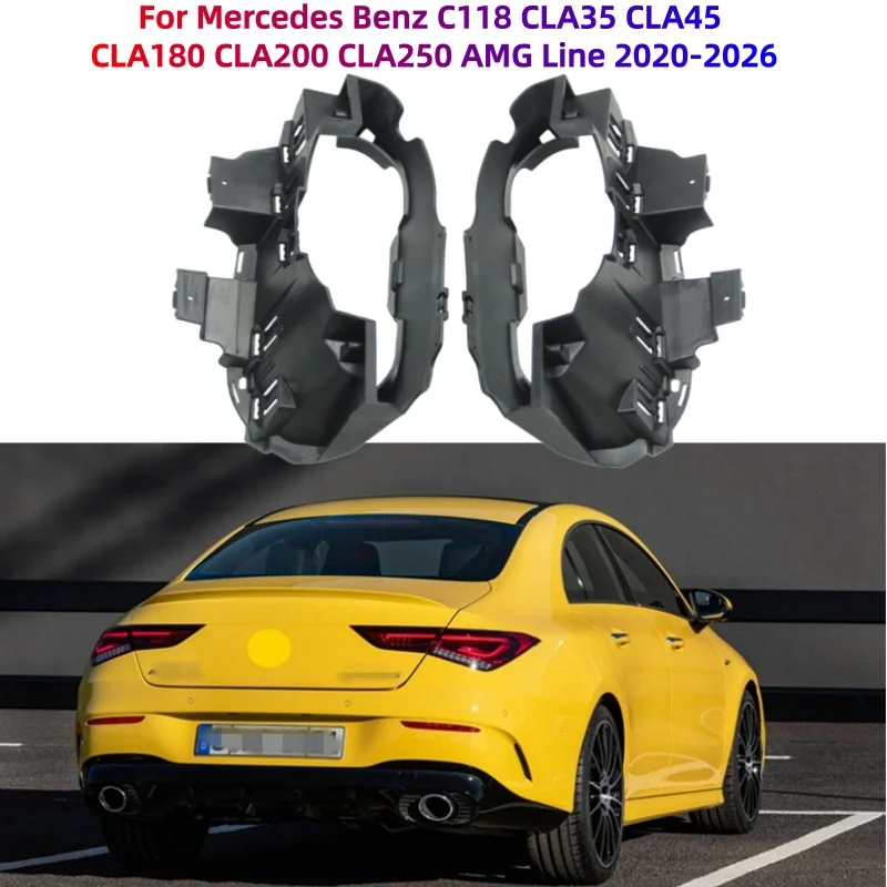 

For Mercedes Benz C118 X118 CLA35 CLA45 CLA CLASS AMG 2019-2026 Rear Bumper Exhaust Pipe Bracket Exhaust Tips Tailpipe Holder