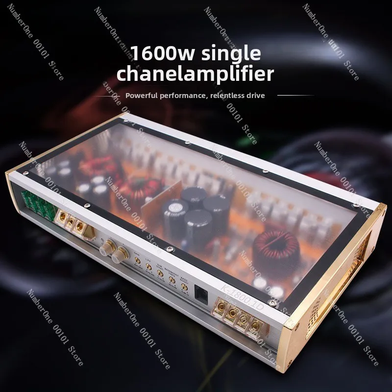 Manufacturer wholesale Class D single-channel car audio modification 1600w mono digital single-channel car amplifier