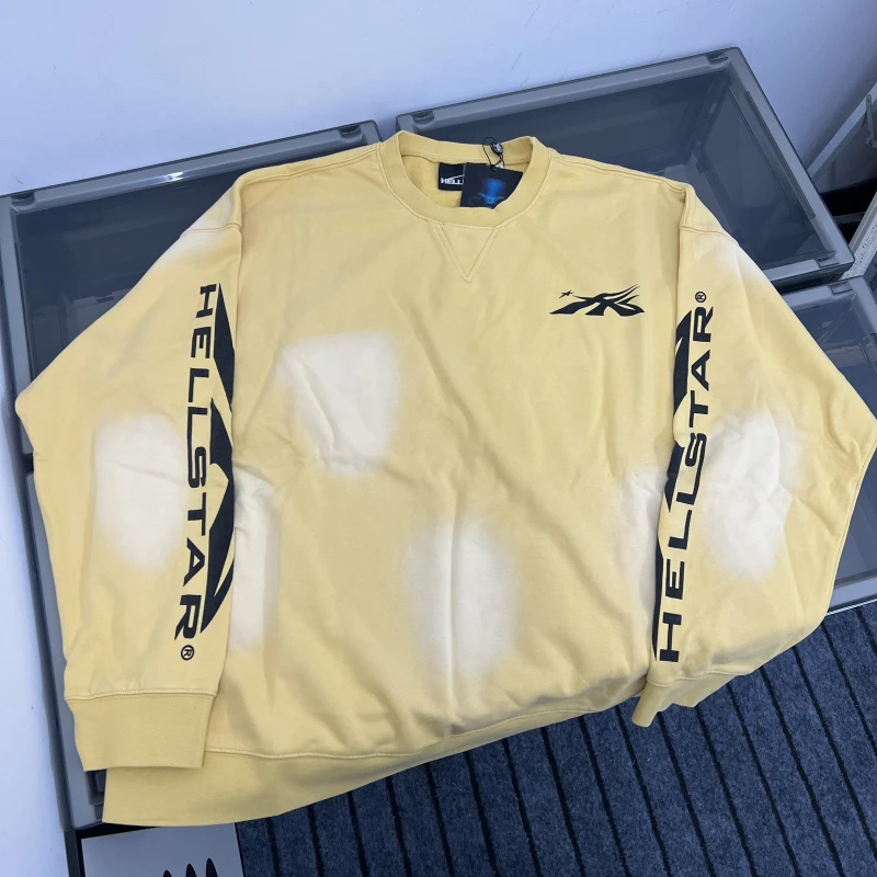 

Толстовка с большим логотипом American Sle Hell Star, свободная, круглая, в стиле ретро, Ne Long Sve, мужская, повседневная, удобная, ex irt