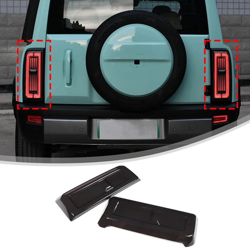 

For Haval Raptor Mastodon 2026 ABS Smoked Black Car Tail Light Cover Smoked Black Taillight Protective Cover Car Accessories