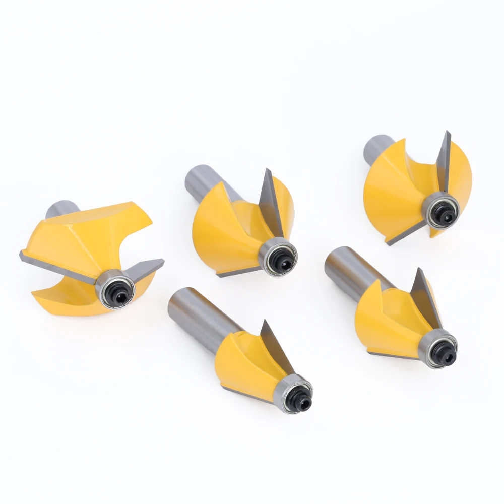 Imagem -02 - Lavie-chanfro e Bevel Edge Router Bit Haste 1125 15 225 30 45 Graus Dois Flauta Carpintaria Fresagem Bits de Corte 1pc