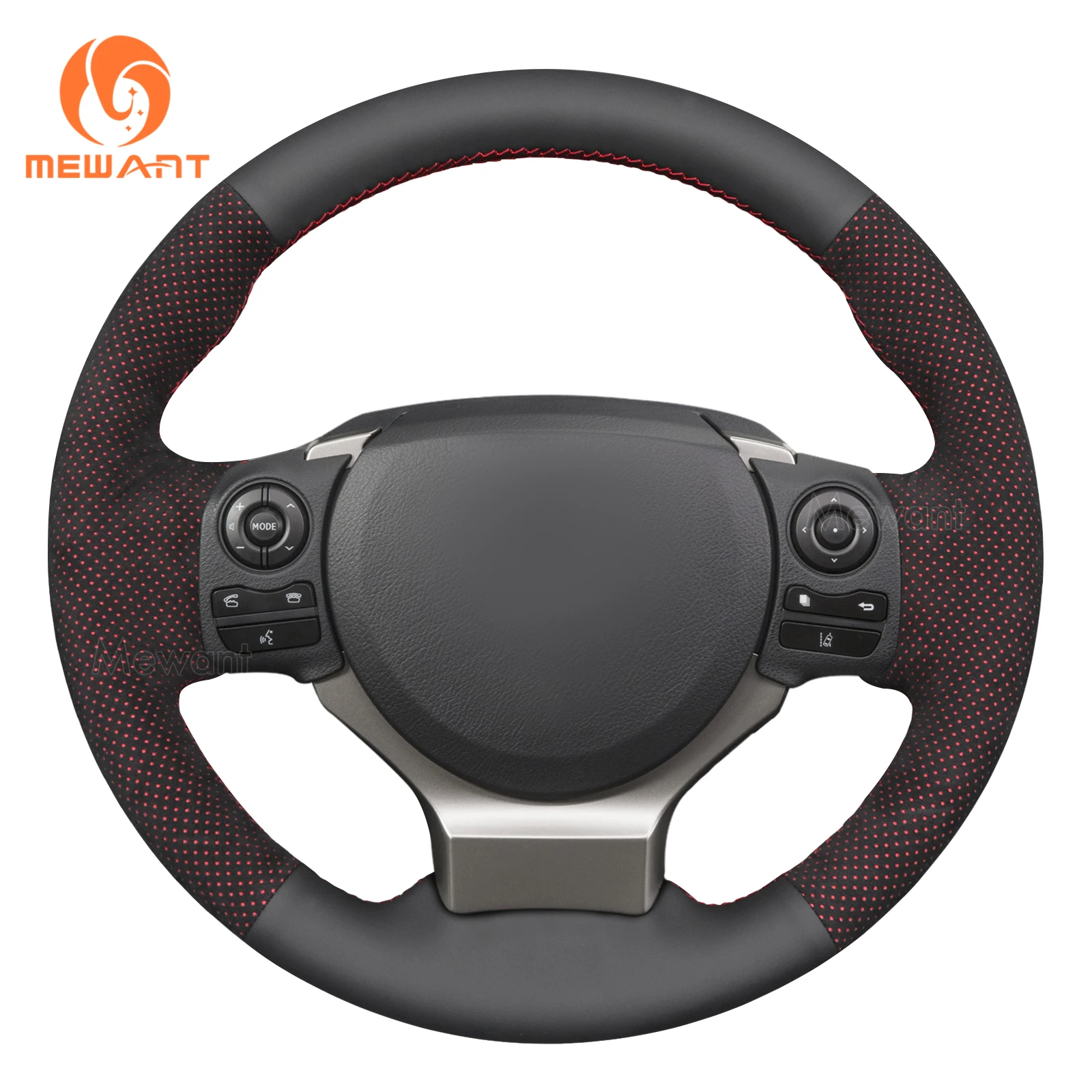 

MEWANT Alcantara Leather Car Steering Wheel Cover for Lexus IS 200 220d 250 250C 350 350C IS F Sport 2005 2006-2013