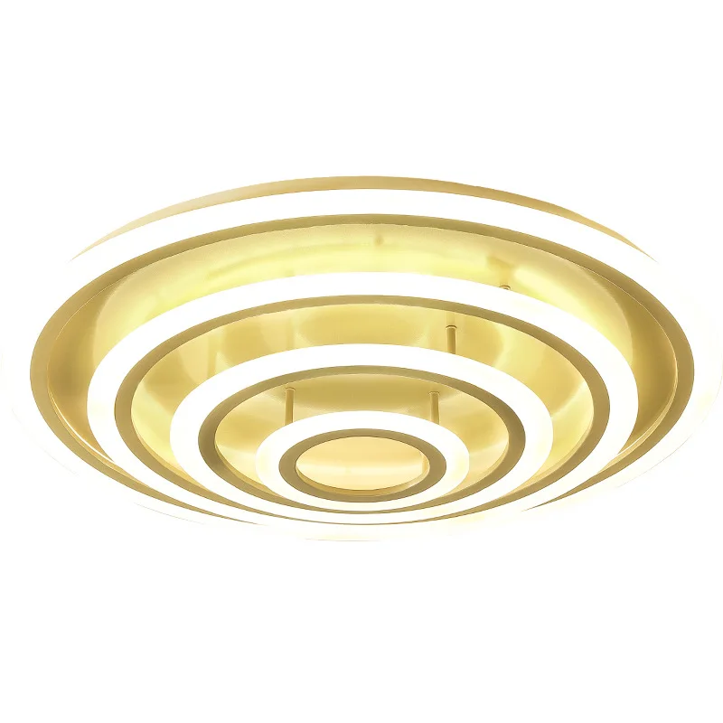 New Acrylic 2 3 4 Ring Ceiling Lamp For Living Dining Room Remote Control Indoor Decor Lighting Patented Product