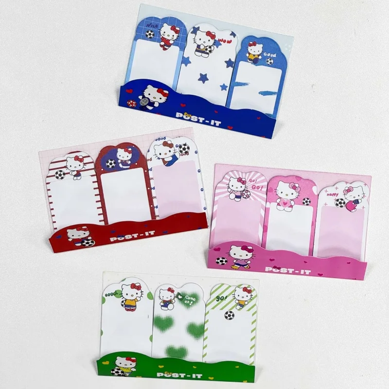 

24 шт./лот, блокнот для заметок Kawaii Sanrio Kitty, милые стикеры, блокнот-планировщик, наклейки, школьные принадлежности