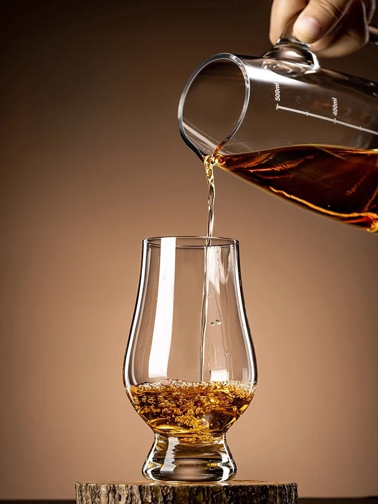 High End Crystal Glass Whiskey Snifter Cup Owner Cup Hand Pour Coffee Cup Personal Dedied Set Transparent Single Layer rou...