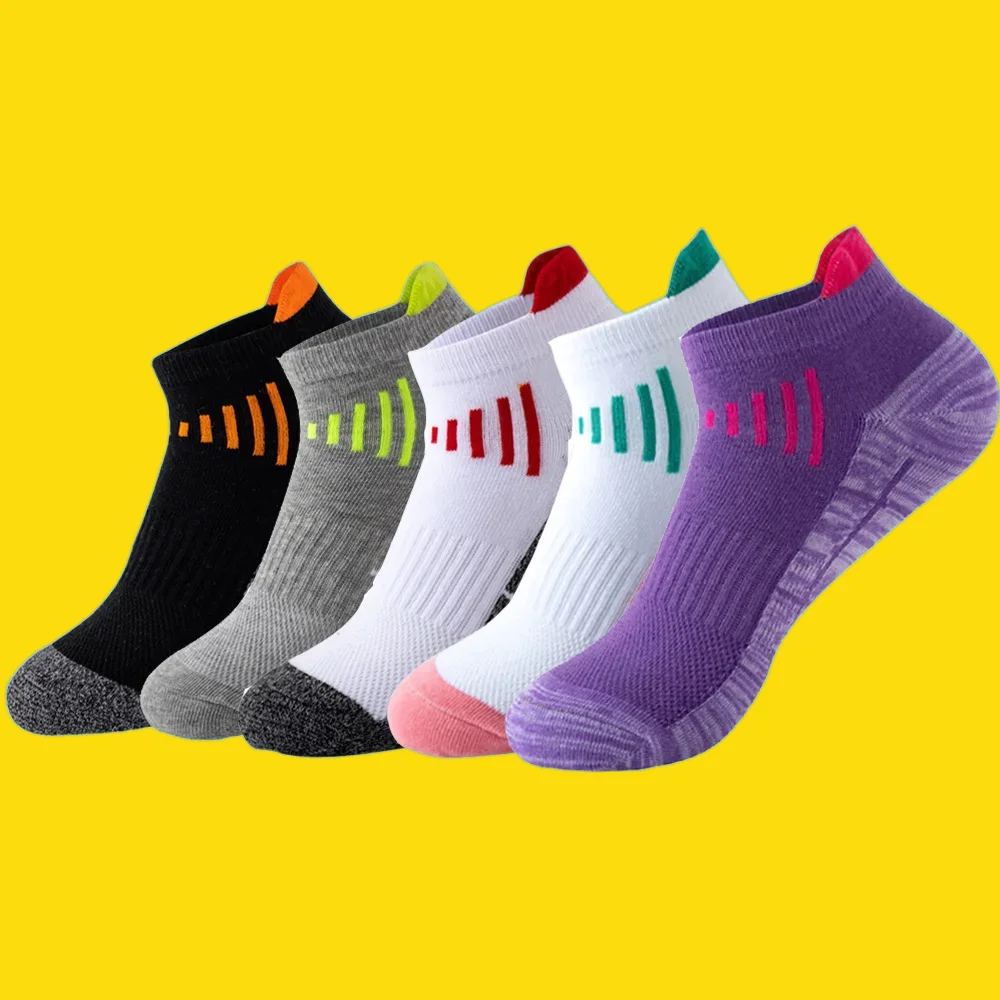 

5/10 Pairs New High Quality Men's Sports Boat Socks The Fashion Sport Running Men Women Breathable Sweat Absorption Short Socks