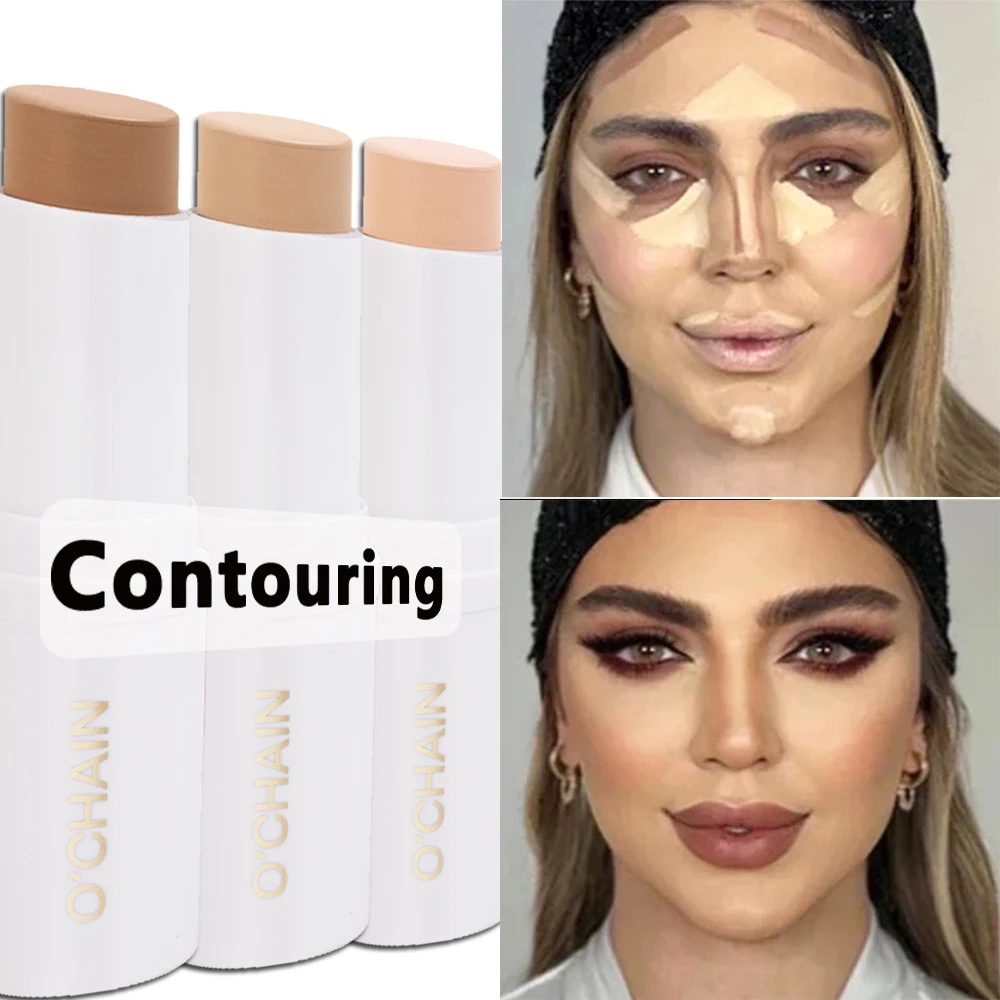 Fleuren Contouren Stok Donkere Kringen Corrector Contour Oogstok Matte Duurzame Gezicht Bronzer Accentueren Make-Up Waterdicht Gezicht