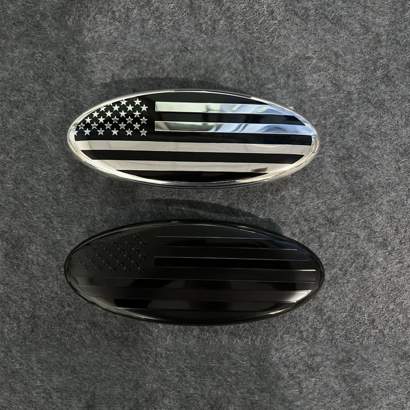 

3D Limited Edition Logo Car Oval Front Grille Emblem Badge Sticker Decals For Ford F-150 F-250 F-350 For Edge Explorer Car Decor