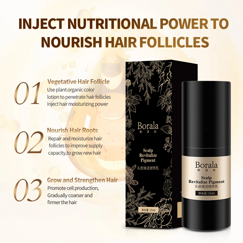 AIMOOSI Borala Tattoo Hairline Pigment For Beauty Health Hair Growth Paint Hair Scalp Treatment Anti Hair Loss Products