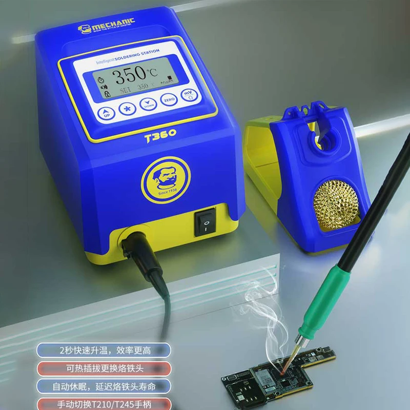 

Screen can be moved digital soldering station Universal T210 T245 Handle soldering iron tip Precision BGA SMD rework station