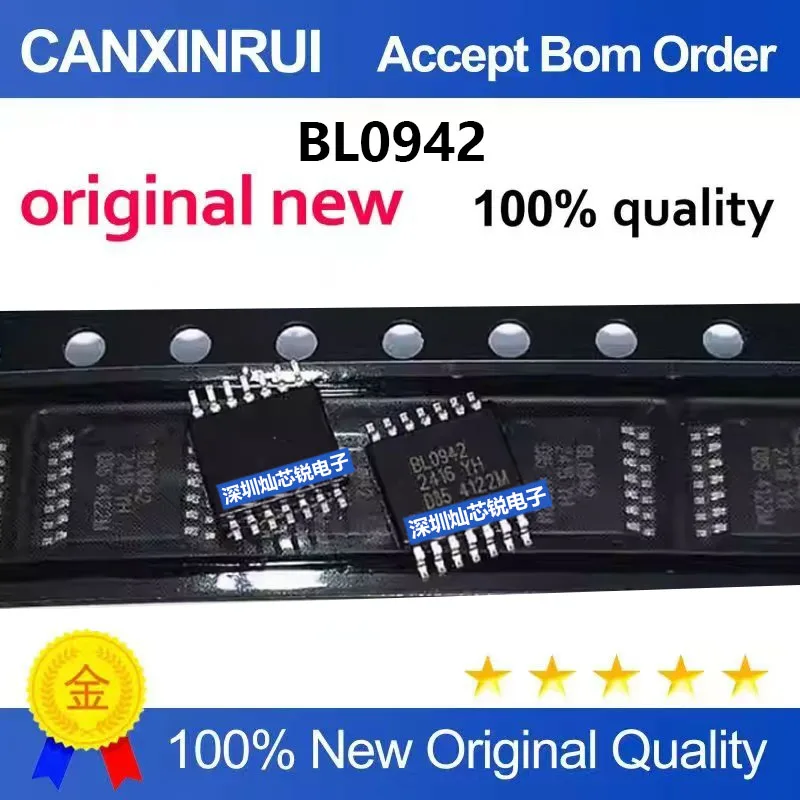 (5-100pieces)Brand New Original BL0942 SMD SSOP10 Smart Meter Clock Calibration-Free Energy Measurement Chip